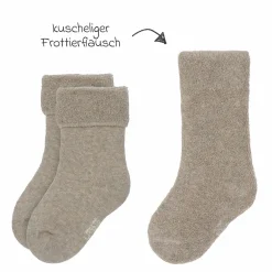 Babysocken 3er Pack Terry aus Bio-Baumwolle - Brown / Beige - Gr. 15-18