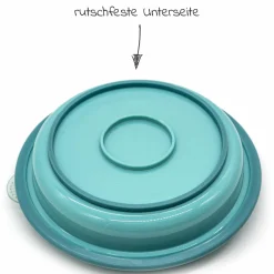 Babyteller zum Mitnehmen inkl. Besteck 2er Pack - Grün & Pink