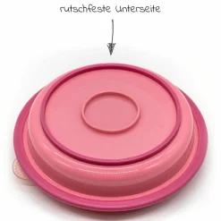 Babyteller zum Mitnehmen inkl. Besteck - Pink