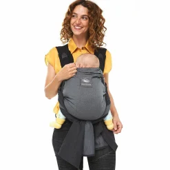 Babytrage / Tragetuch Duo mit abnehmbarem Hüftgurt - Grey