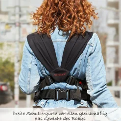 Babytrage / Tragetuch Duo mit abnehmbarem Hüftgurt - Grey