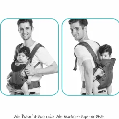 Babytrage ab 3,5 -15 kg für Bauch- und Rückentrageposition - Pistazie - Kollektion 2025