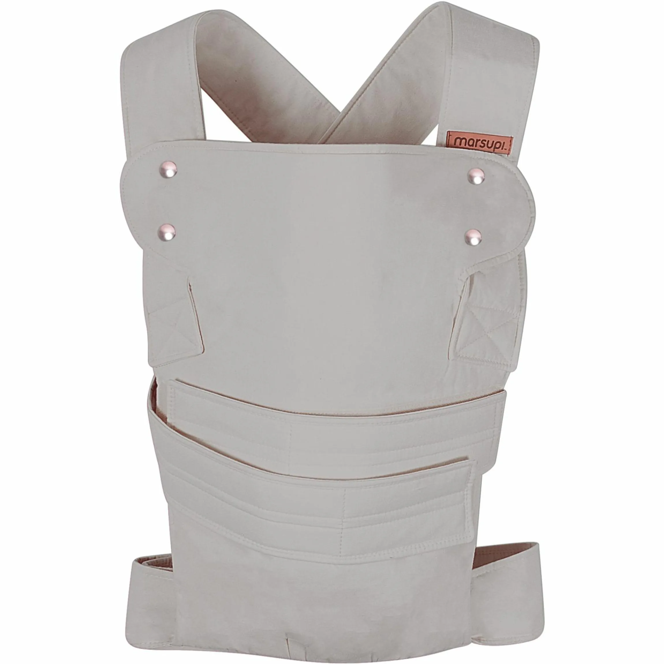 Babytrage Breeze 2.0 Gr. L für Neugeborene von 3,5 kg -15 kg - Lightgrey