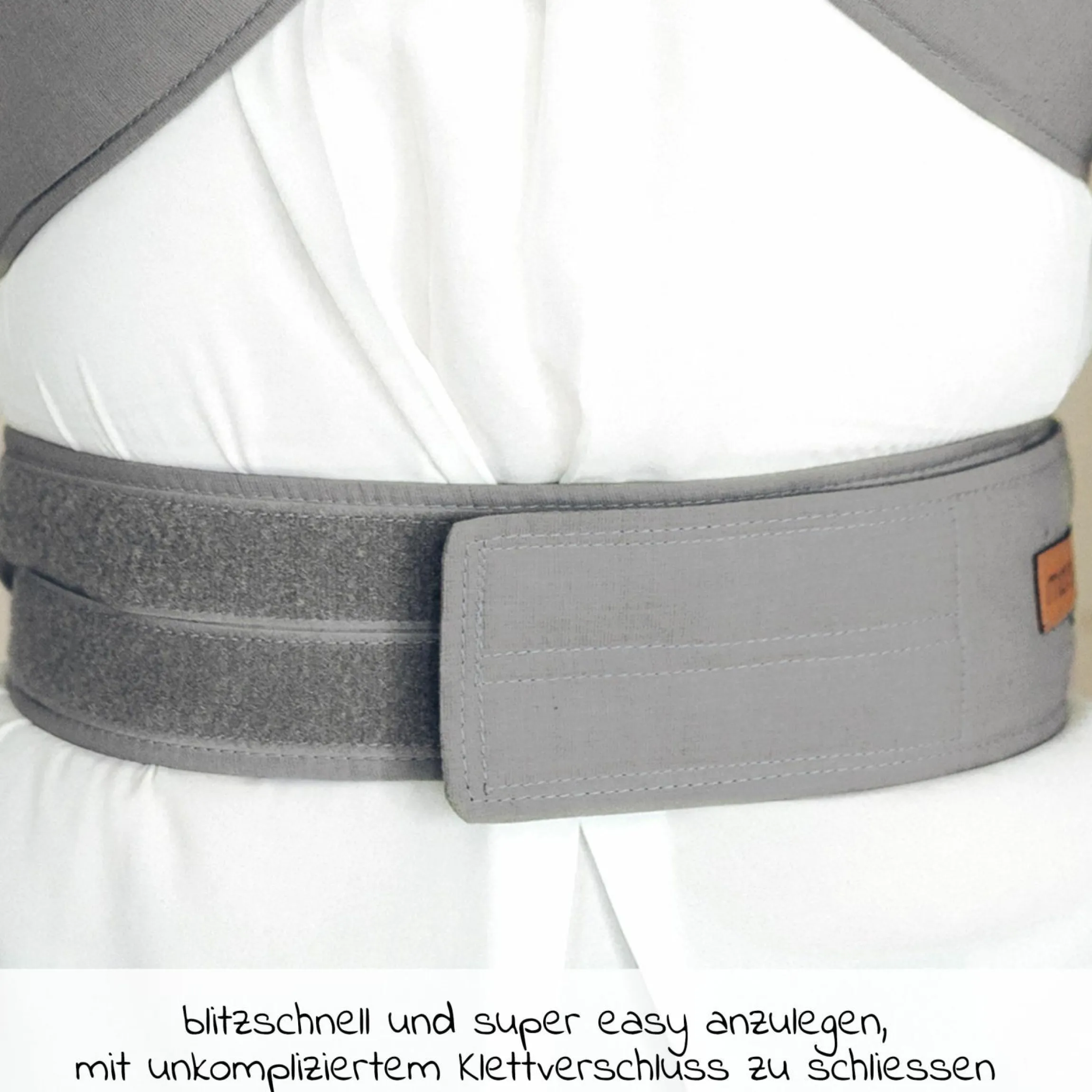 Babytrage Breeze 2.0 Gr. L für Neugeborene von 3,5 kg -15 kg - Lightgrey