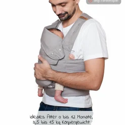 Babytrage Breeze 2.0 Gr. L für Neugeborene von 3,5 kg -15 kg - Pistazie