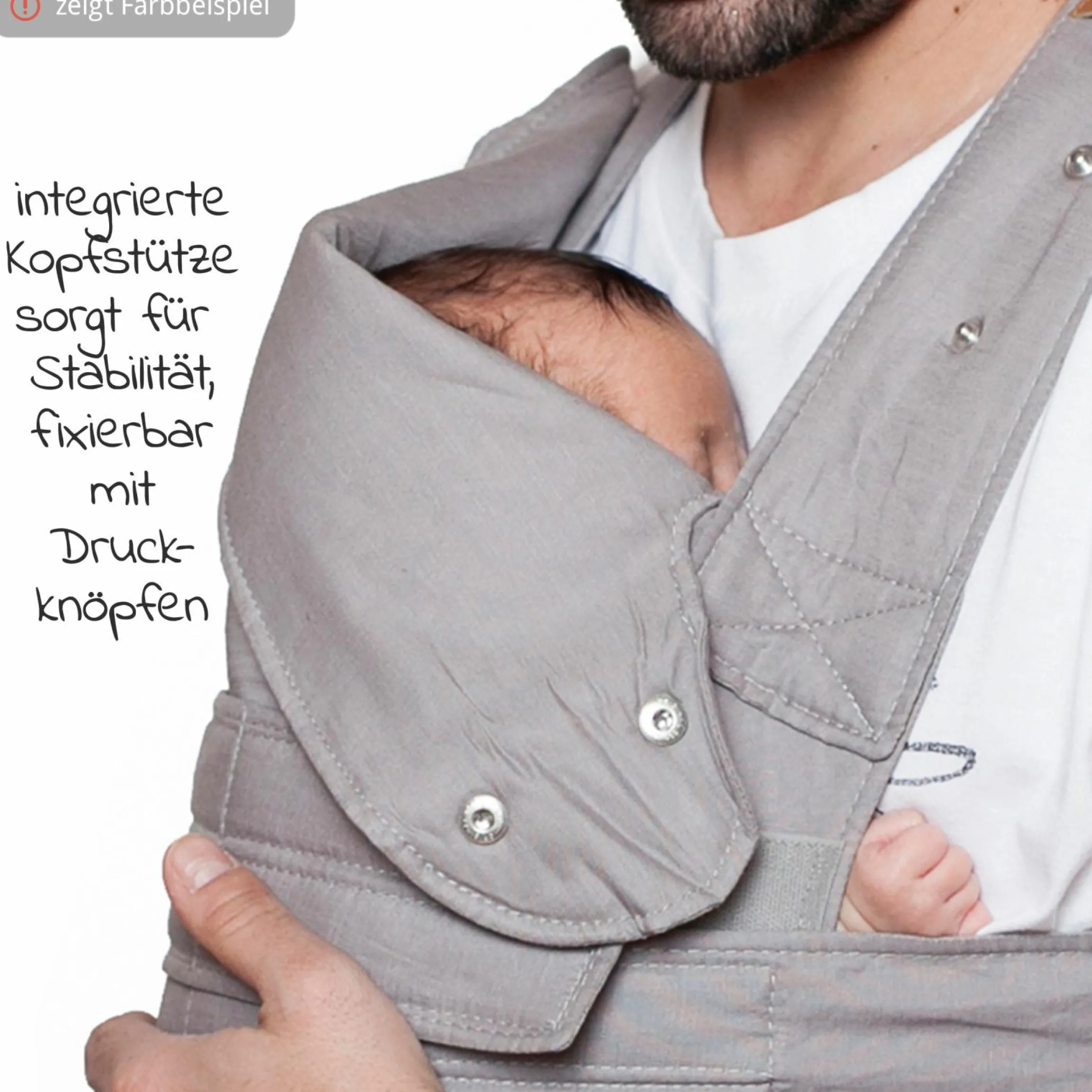 Babytrage Breeze 2.0 Gr. L für Neugeborene von 3,5 kg -15 kg - Pistazie