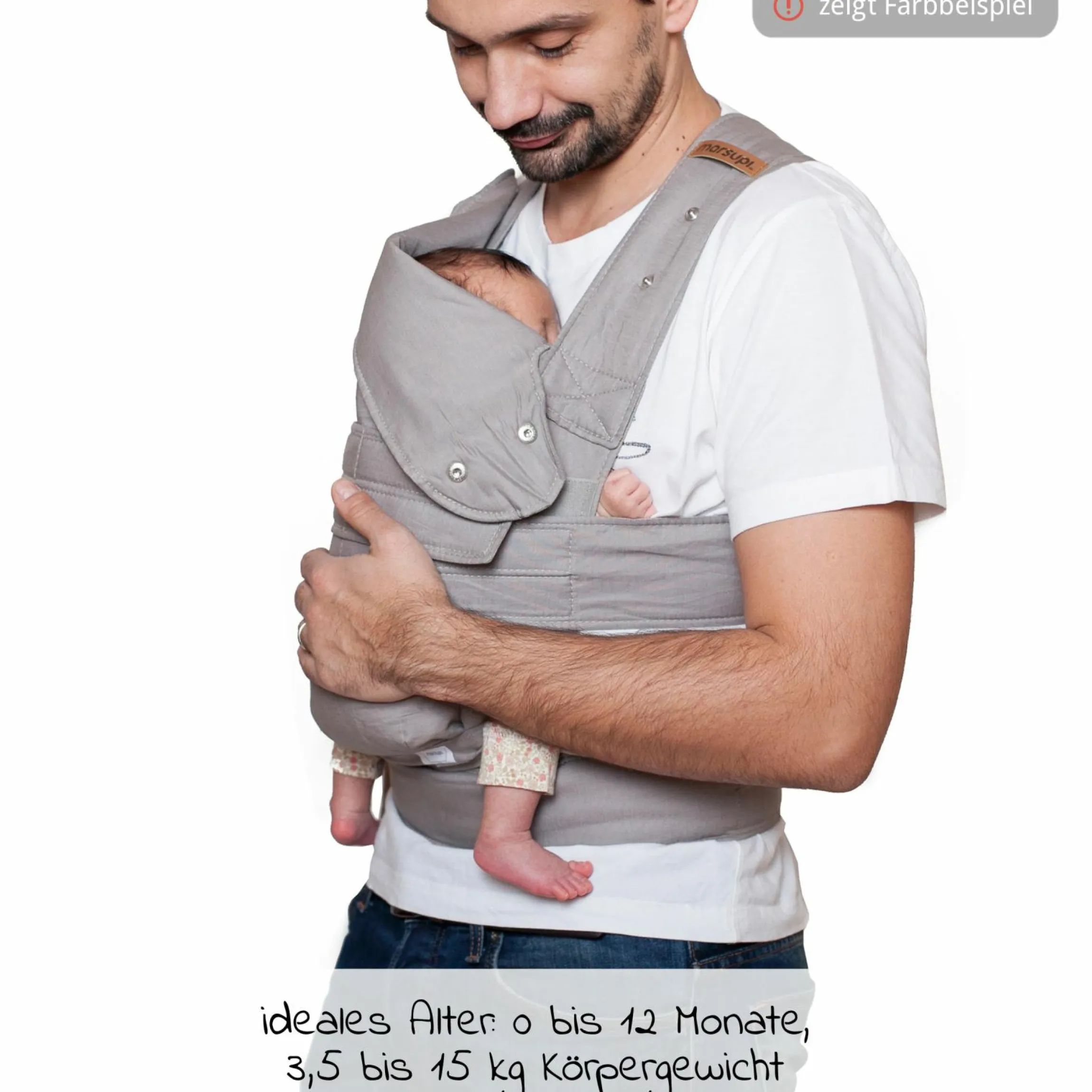 Babytrage Breeze 2.0 Gr. S/M für Neugeborene von 3,5 kg -15 kg - Pistazie
