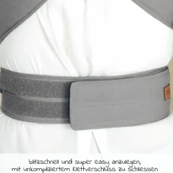 Babytrage Breeze 2.0 Gr. XL für Neugeborene von 3,5 kg -15 kg - Lightgrey