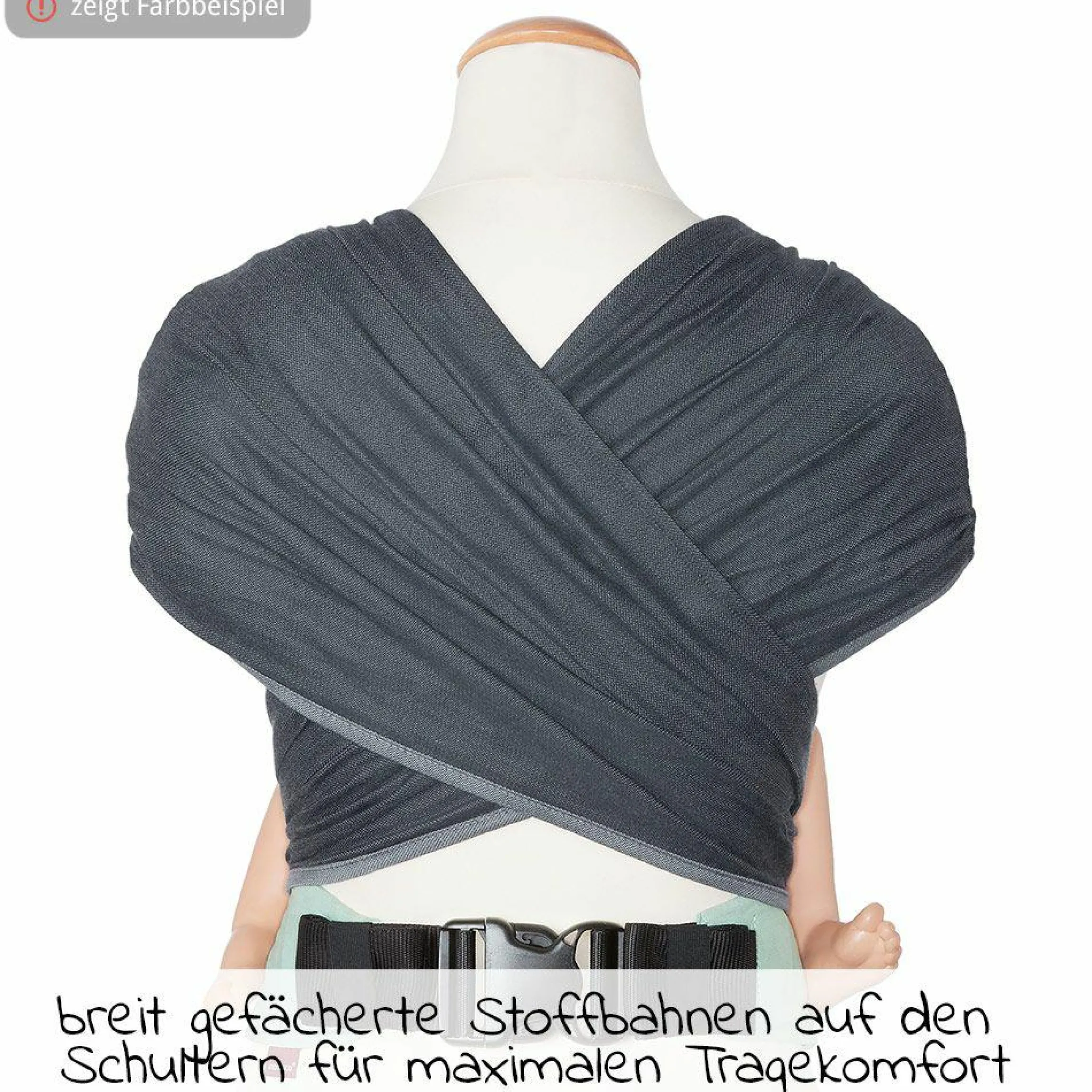 Babytrage Twist - Anthrazit Black