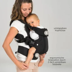 Babytrage Walk 4in1 - Schwarz