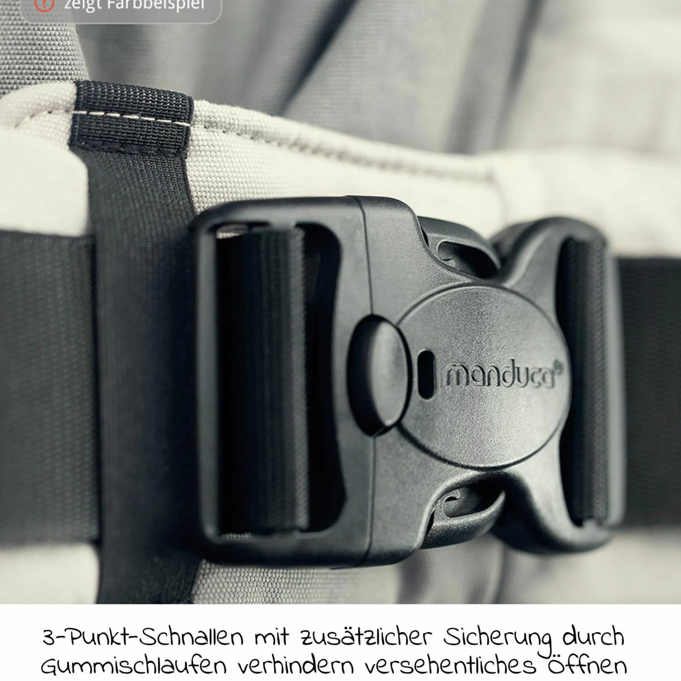 Babytrage XT für Neugeborene ab 3,5 kg - 20 kg mit 3 Tragepositionen aus 100% Bio-Baumwolle - RainbowDay - Sand Print