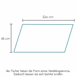 Babytragetuch ab Geburt - 3,5 kg - 20 kg - Anhock-Spreiz-Haltung, Bauch-, Rücken- und Hüfttrageweise, 100 % kbA-Baumwolle 68 x 520 cm - Prima - Natur