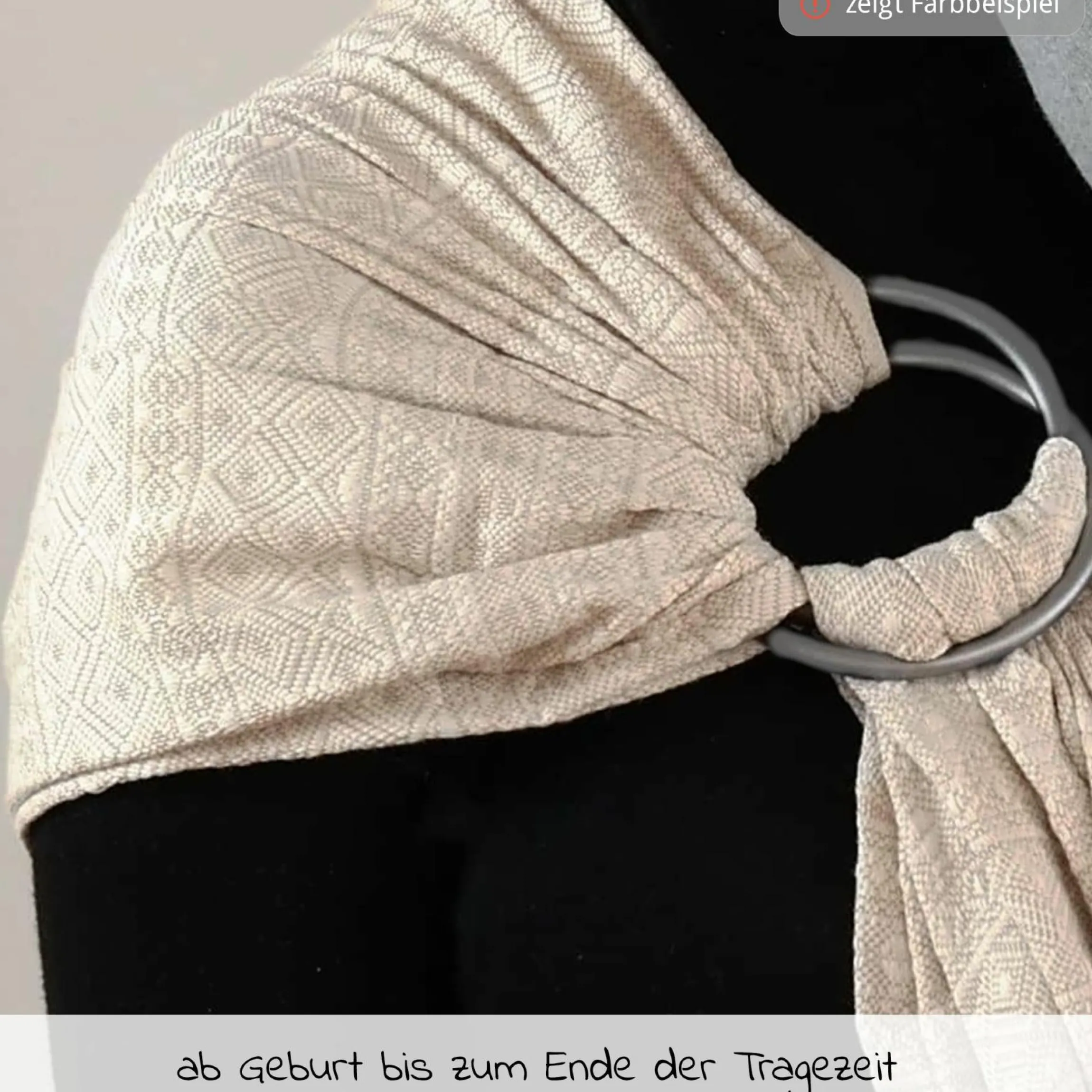 Babytragetuch DidySling ab Geburt - 3,5 kg - 20 kg - Anhock-Spreiz-Haltung, Bauch-, Rücken- und Hüfttrageweise, 100 % kbA-Baumwolle - Prima - Aurora