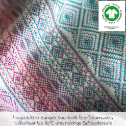 Babytragetuch DidySling ab Geburt - 3,5 kg - 20 kg - Anhock-Spreiz-Haltung, Bauch-, Rücken- und Hüfttrageweise, 100 % kbA-Baumwolle - Prima - Aurora