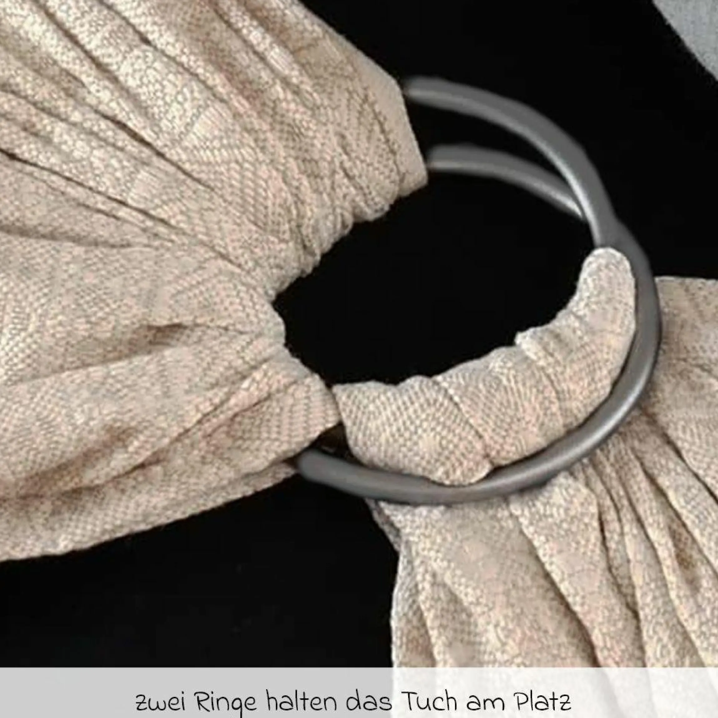 Babytragetuch DidySling ab Geburt - 3,5 kg - 20 kg - Anhock-Spreiz-Haltung, Bauch-, Rücken- und Hüfttrageweise, 100 % kbA-Baumwolle - Prima - Natur