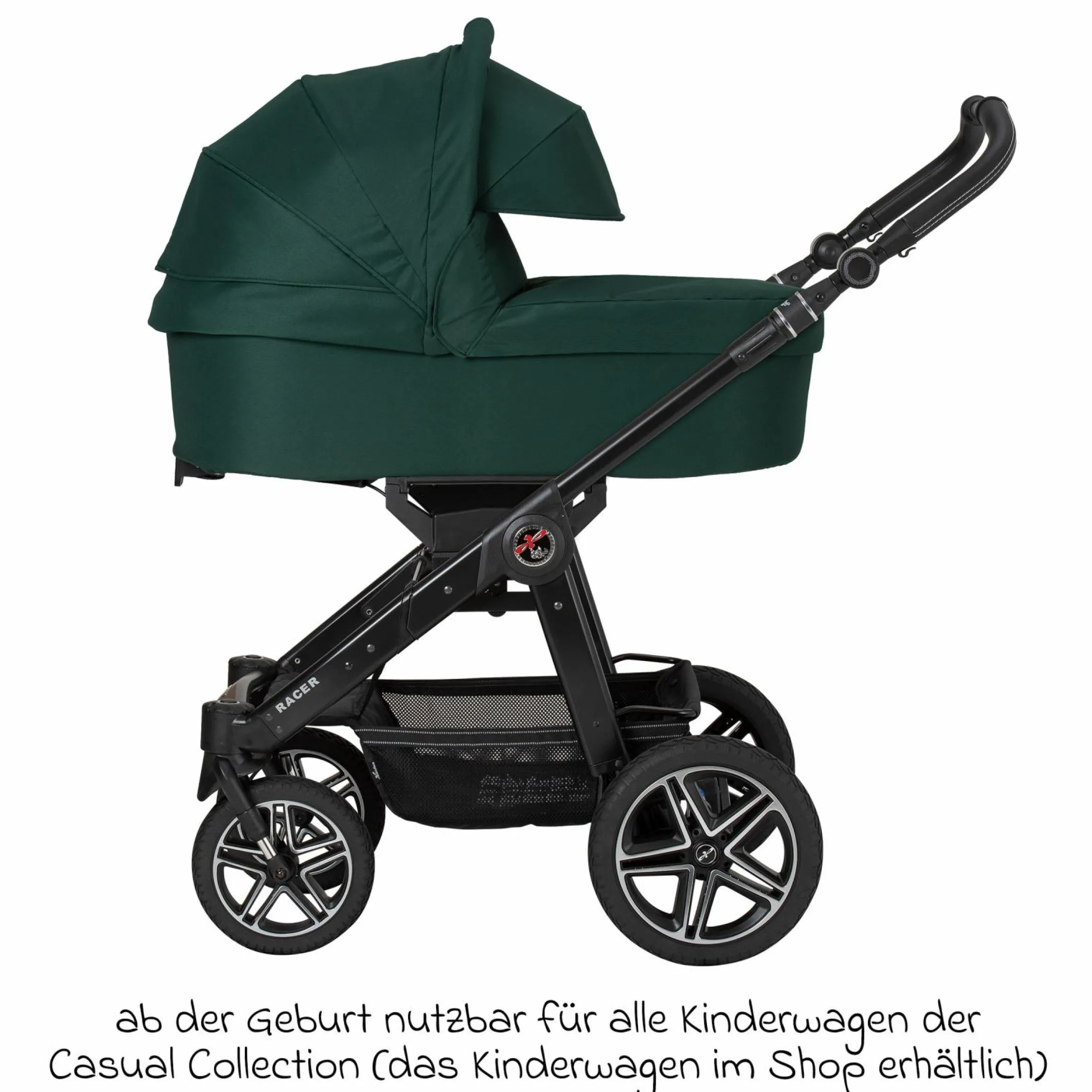Babywanne / Falttasche Trend inkl. Windschutz & Softline Matratze für alle GTS-Modelle - Panda Family - Kollektion 2024
