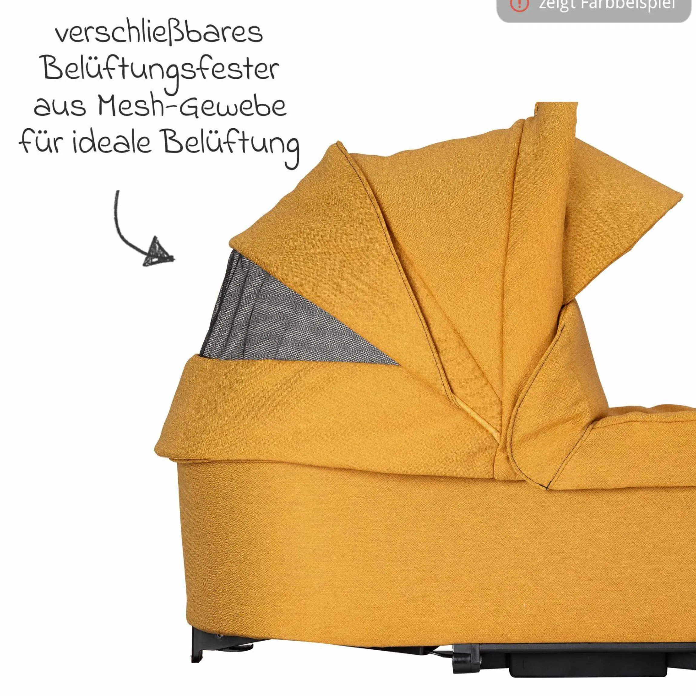 Babywanne / Falttasche Trend inkl. Windschutz & Softline Matratze für alle GTS-Modelle - Panda Family - Kollektion 2024