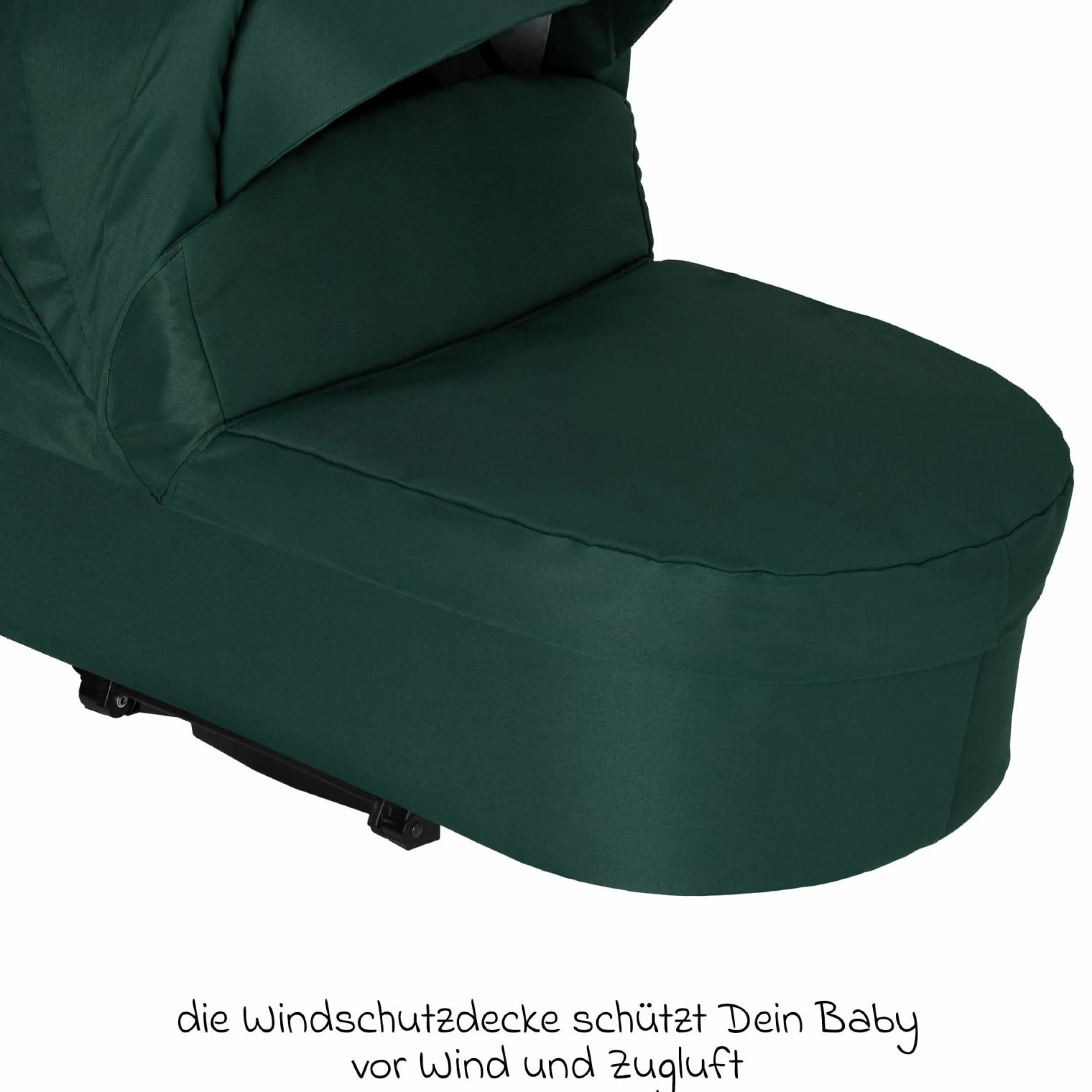 Babywanne / Falttasche Trend inkl. Windschutz & Softline Matratze für alle GTS-Modelle - Panda Family - Kollektion 2024
