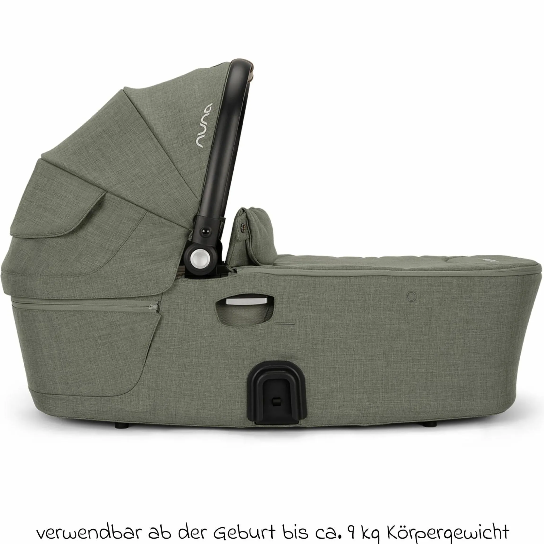 Babywanne DEMI next faltbar ab Geburt bis 9 Monate mit Sichtschutz, Belüftungsfenster inkl. Matratze & Regenschutz - Pine - Kollektion 2025