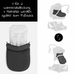 Babywanne für Buggy Colibri - Melange Black