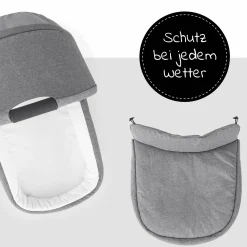 Babywanne für Buggy Colibri - Melange Grey