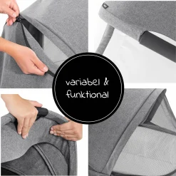 Babywanne für Buggy Colibri - Melange Grey