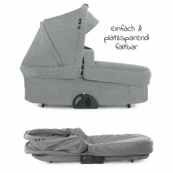 Babywanne für Buggy Colibri - Melange Grey