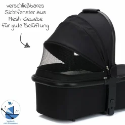 Babywanne für Jogger Run - Schwarz Melange