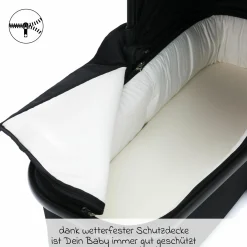 Babywanne für Jogger Run - Schwarz Melange