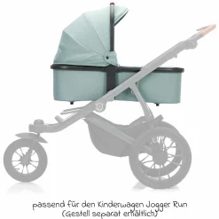 Babywanne für Jogger Run - Salbei Melange