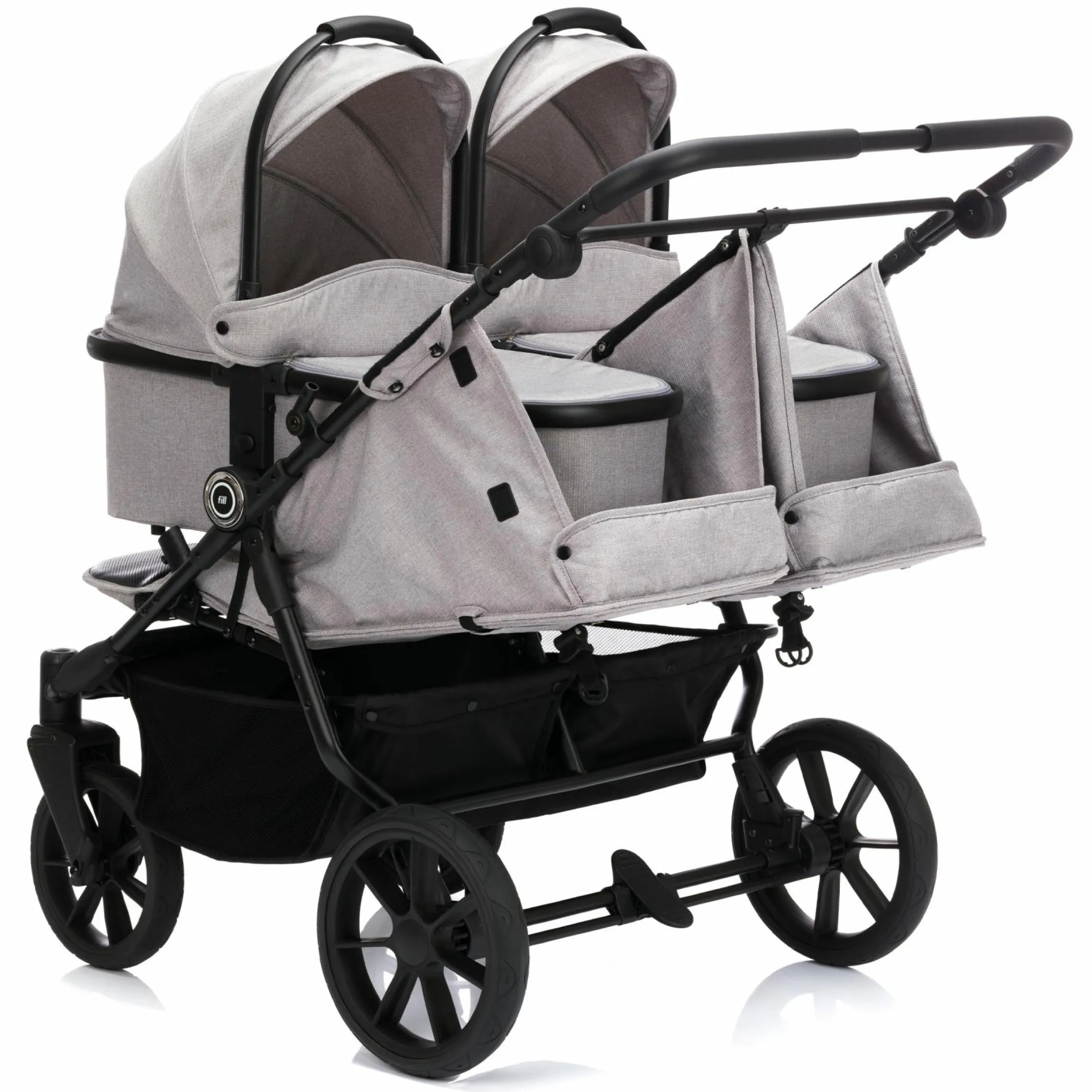 Babywanne für Zwillingswagen Duette - Grau