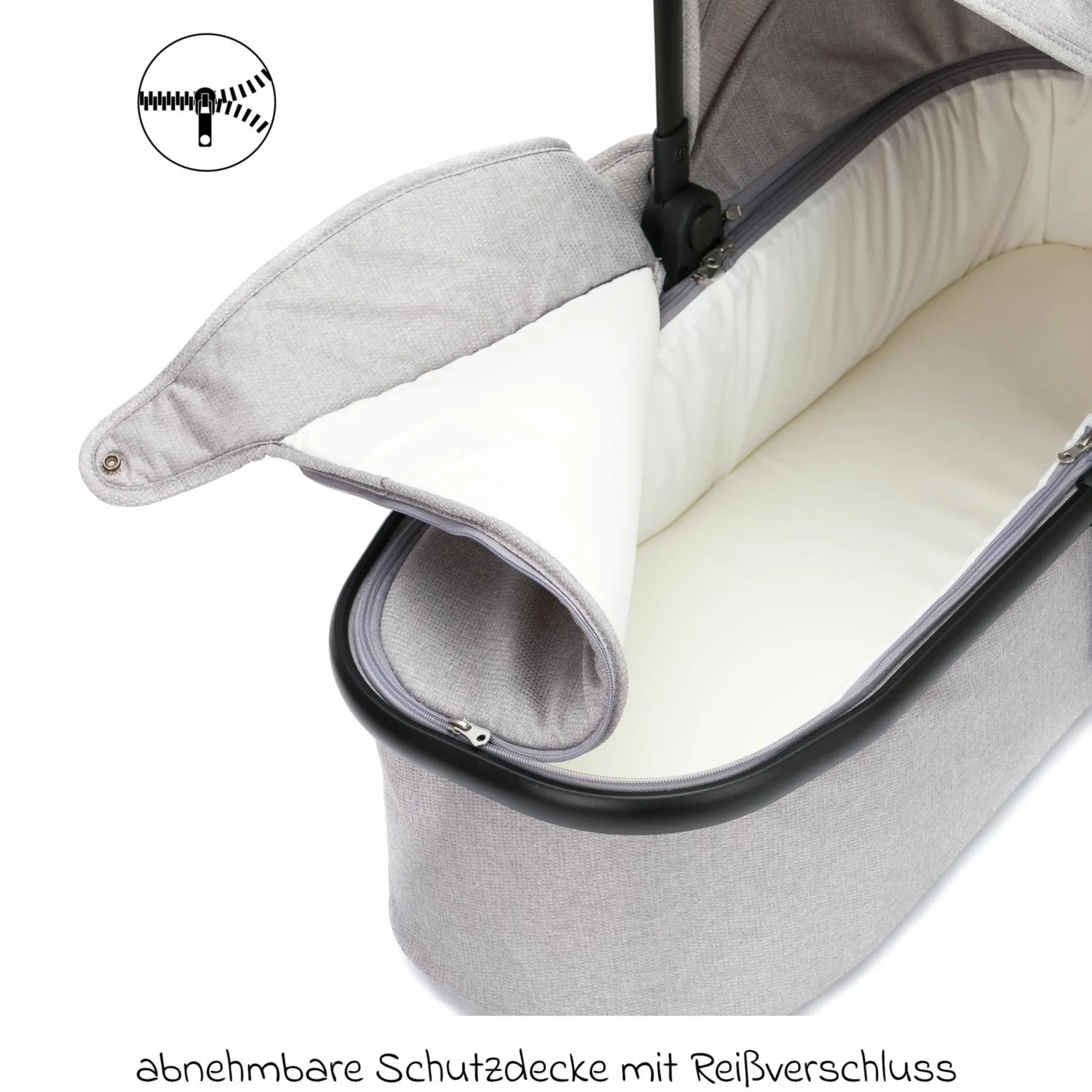 Babywanne für Zwillingswagen Duette - Grau