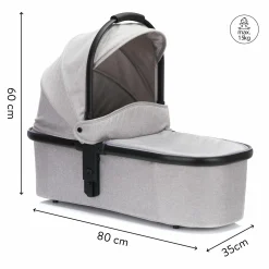 Babywanne für Zwillingswagen Duette - Grau