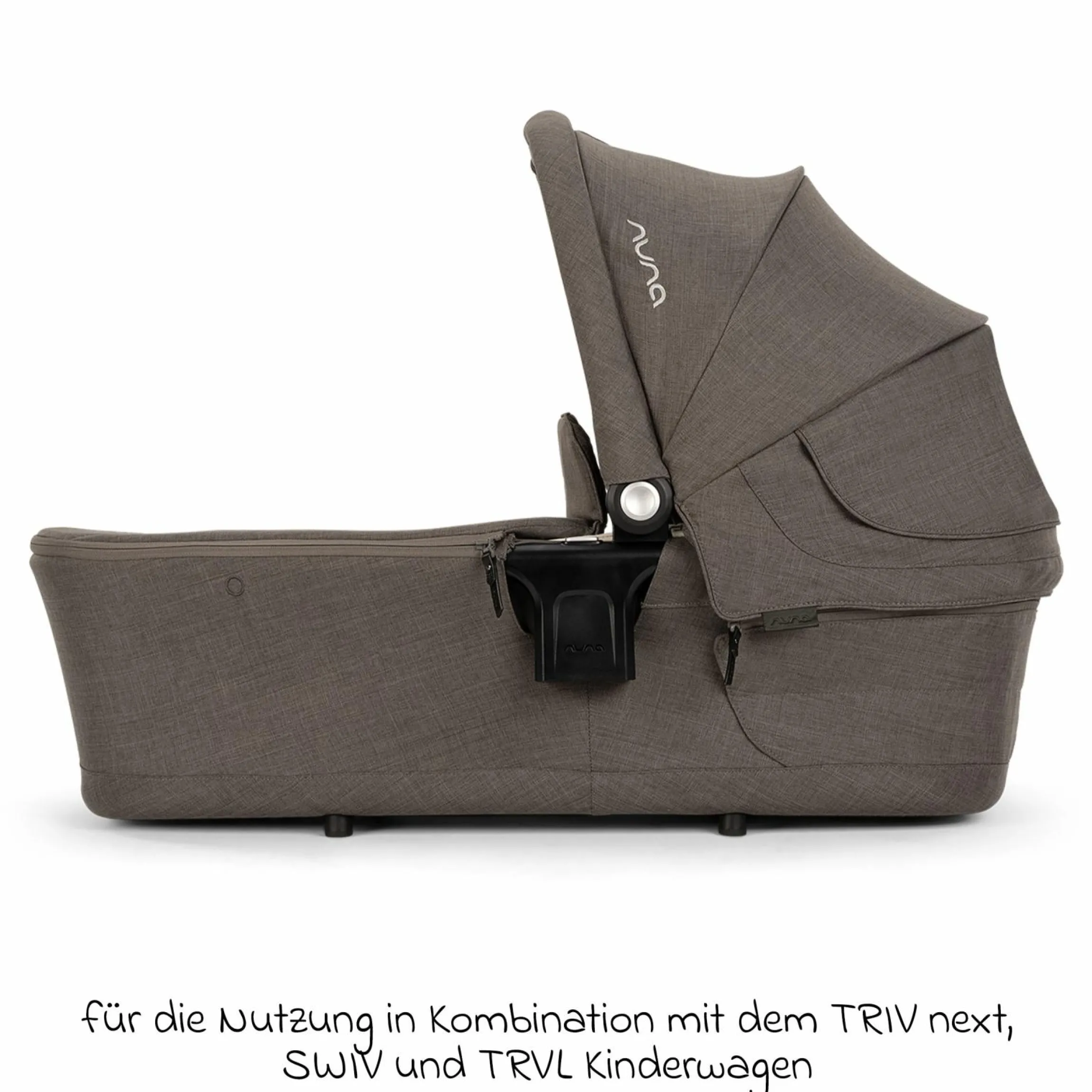 Babywanne LYTL faltbar für TRIV next, SWIV, TRVL ab Geburt bis 9 Monate mit Sichtschutz, Belüftungsfenster inkl. Matratze & Regenschutz - Thunder - Kollektion 2025