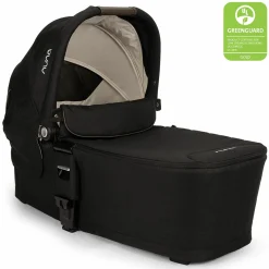 Babywanne MIXX next ab Geburt bis 9 Monate mit Sichtschutz, Belüftungsfenster inkl. Matratze & Regenschutz - Caviar - Kollektion 2025