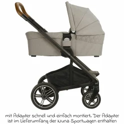Babywanne MIXX next mit Mesh-Fenster für Kinderwagen Mixx next inkl. Matratze & Regenschutz - Hazelwood