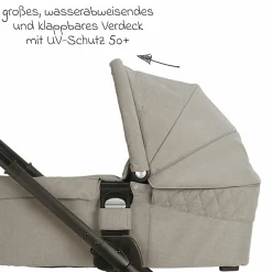 Babywanne MIXX next mit Mesh-Fenster für Kinderwagen Mixx next inkl. Matratze & Regenschutz - Hazelwood