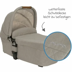 Babywanne MIXX next mit Mesh-Fenster für Kinderwagen Mixx next inkl. Matratze & Regenschutz - Hazelwood