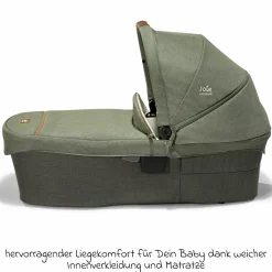 Babywanne Ramble XL ab Geburt - 9 Monate für Vinca, Aeria, Finiti, Parcel inkl. Regenschutz & Windschutz - Signature - Pine