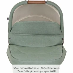 Babywanne Ramble XL ab Geburt - 9 Monate für Versatrax, Versatrax E ink. Regenschutz - Laurel