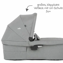 Babywanne Ramble XL ab Geburt - 9 Monate für Versatrax, Versatrax E ink. Regenschutz - Pebble