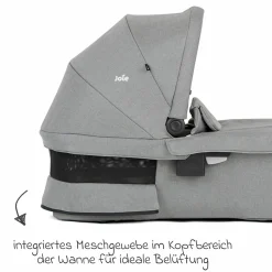 Babywanne Ramble XL ab Geburt - 9 Monate für Versatrax, Versatrax E ink. Regenschutz - Pebble