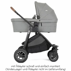 Babywanne Ramble XL ab Geburt - 9 Monate für Versatrax, Versatrax E ink. Regenschutz - Pebble