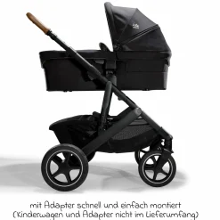 Babywanne Ramble XL ab Geburt - 9 Monate für Vinca, Aeria, Finiti, Parcel inkl. Regenschutz & Windschutz - Signature - Eclipcse