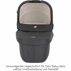 Babywanne Ramble XL ab Geburt - 9 Monate für Versatrax, Versatrax E ink. Regenschutz - Shale