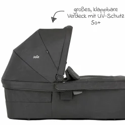 Babywanne Ramble XL ab Geburt - 9 Monate für Versatrax, Versatrax E ink. Regenschutz - Shale