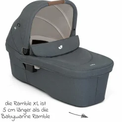 Babywanne Ramble XL ab Geburt - 9 Monate für Versatrax, Versatrax E ink. Regenschutz - Moonlight
