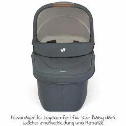 Babywanne Ramble XL ab Geburt - 9 Monate für Versatrax, Versatrax E ink. Regenschutz - Moonlight