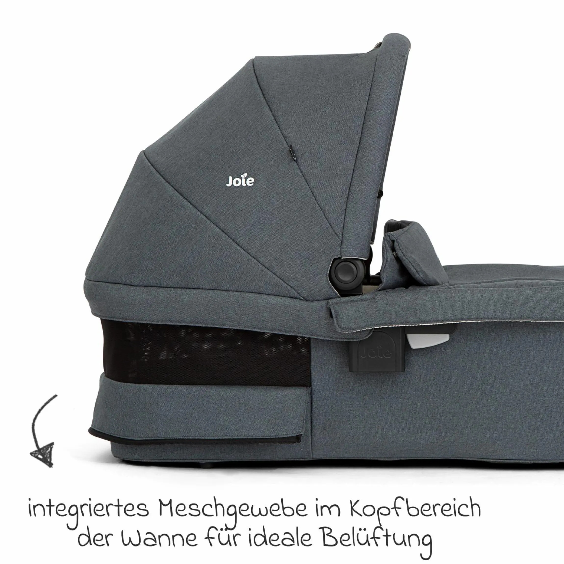 Babywanne Ramble XL ab Geburt - 9 Monate für Versatrax, Versatrax E ink. Regenschutz - Moonlight