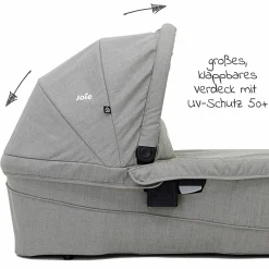 Babywanne Ramble XL für Versatrax & Versatrax E inkl. Regenschutz - Pebble